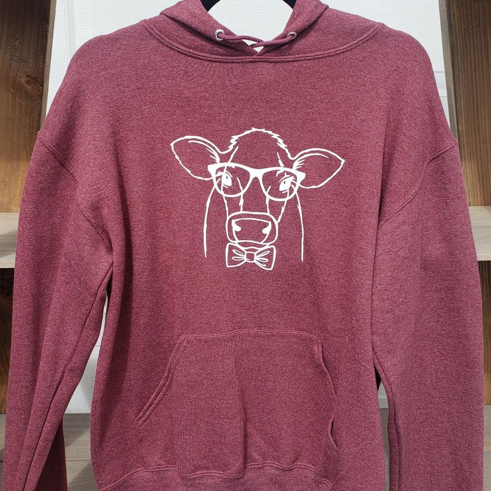 Cute Cow Glasses Sweatshirt